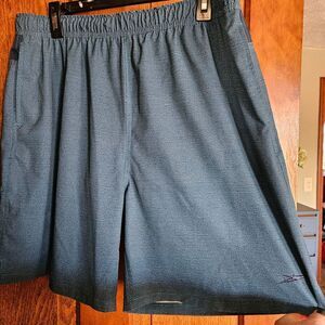 Speedo‎ Men's XL Turquoise Blue Swim Trunks Pockets Lined Summer